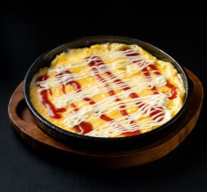 Cheese omelette iron plate