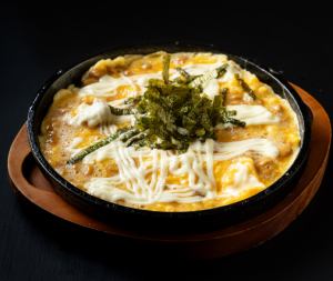 Natto omelette hot plate