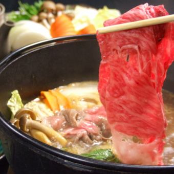 Beef sukiyaki set, loin 8,800 yen