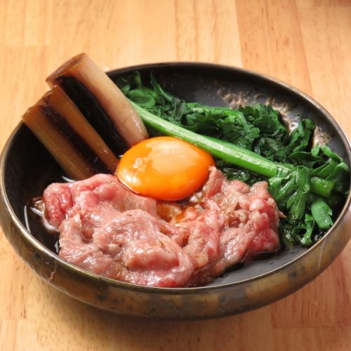 和牛　鉄板すき焼き