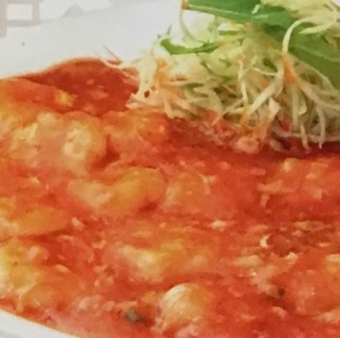 Stir-fried shrimp with chili sauce ■ Medium spicy ■