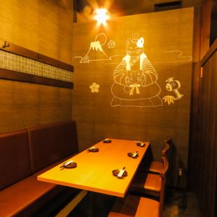 There are also various private rooms for 6 to 40 people.Please use it in various scenes such as medium-sized company banquets and private drinking parties.The atmosphere is stylish and it has a lot of private feeling! It is easy to use for various banquets such as welcome and farewell parties.