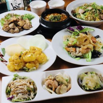 生ビール含む♪120分飲み放題付！豪華北京ダック・フカヒレを味わう全10品【プレミアムコース】 