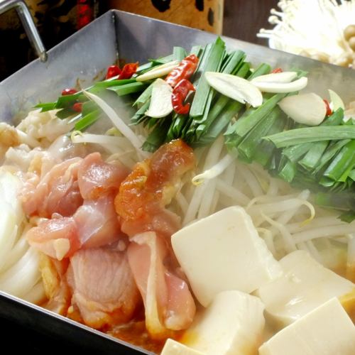 一人用荷尔蒙锅（酱油或辣味o）/辣猪肉泡菜锅/ bu锅（猪肉）