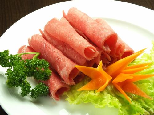 追加具材■肉　ホルモン／センマイ／豚三枚肉