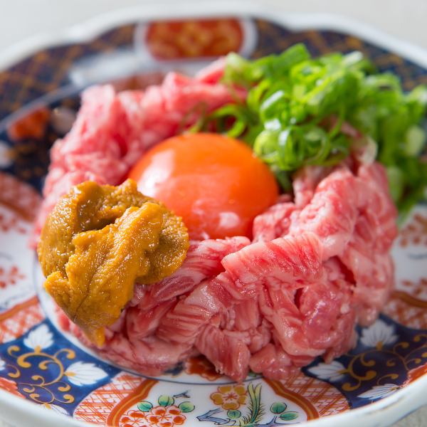 【贅沢メニュー】炙りウニユッケ