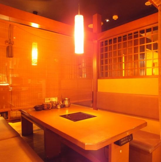 따뜻한 조명이 아늑한 ◎ 샤브샤브 뷔페 메뉴는 약 60 종!