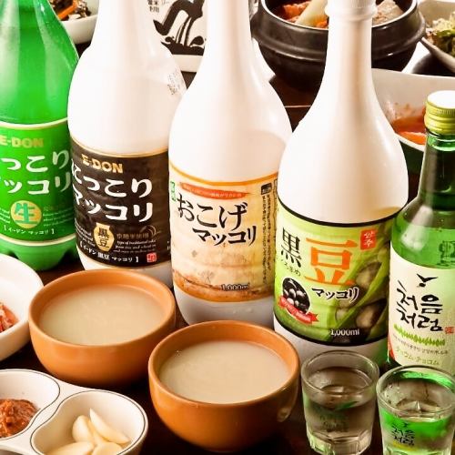 All-you-can-drink draft beer and draft makgeolli♪ 2 hours for 1,800 yen!!