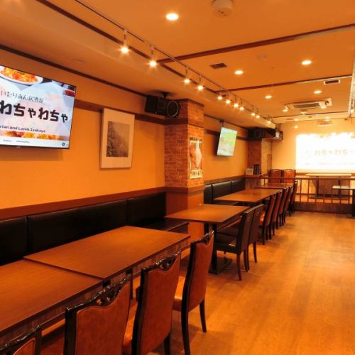 広々とした店内は各種ご宴会やパーティーにも◎