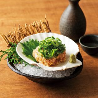 Seafood Namero with plenty of green onions