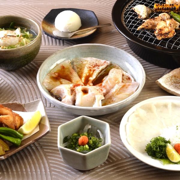 ◎ Seasonal limited ◎ Grilled fugu course [Geango] with fried chicken {6 dishes total} 6,500 yen *On sale from 5/10