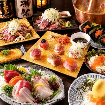 『満足度NO.1の豪華料理!!3H飲み放題付き酒場コース』5000円⇒4000円