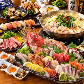 ●破格●3h全180種 贅沢海鮮に選べる鍋！ほぼ全品食べ飲み放題5980円⇒4980円