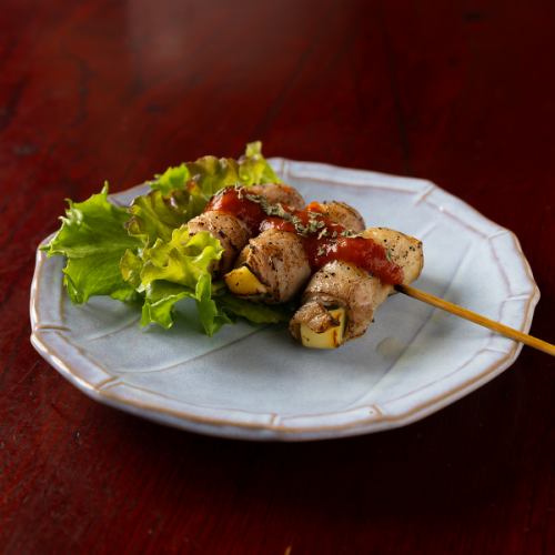 大葉チーズ巻串(豚バラ・大葉・プロセスチーズ)