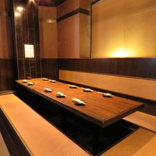 Horigotatsu seats are perfect for group banquets.Private consultation available for parties of 30 or more!