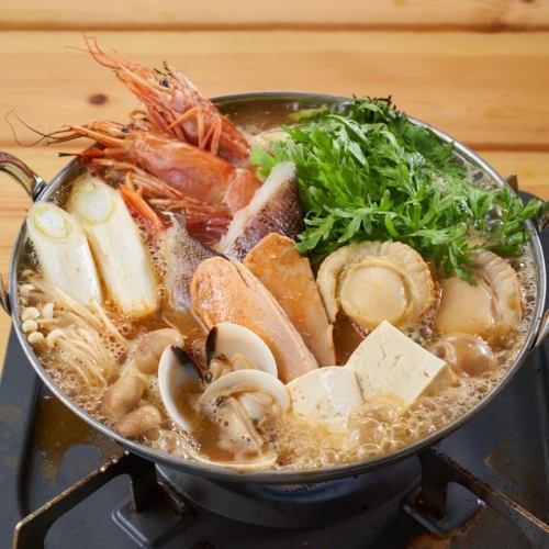 Rich miso seafood hotpot