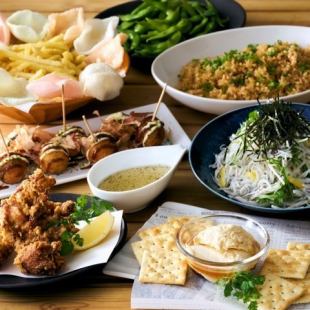 日曜～木曜限定【2時間飲放付】＜7品＞3,000円(税込) お手軽コース