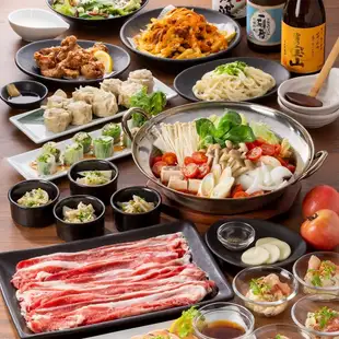 【生ビールもOK！2時間飲放付】＜バジル香る 洋風すき焼き＞贅沢コース 全10品 5,000円(税込)