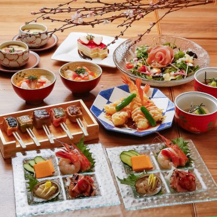 需預約◆女士派對套餐午餐 3500 日元晚餐 3800 日元