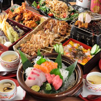 Work hard course (7 dishes in total) with all-you-can-drink 5,500 yen ⇒ 5,000 yen (tax included) 11:00-15:00 start time 4,500 yen (tax included)