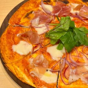 Prosciutto and mozzarella cheese