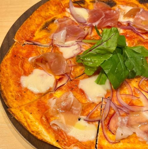 Prosciutto and mozzarella cheese