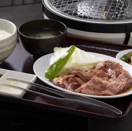 Lunch sets include free refills of rice/large portions!