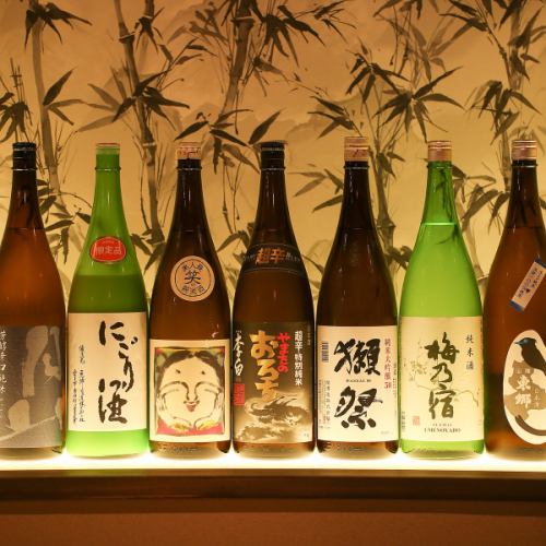 We offer sake from all over Japan!