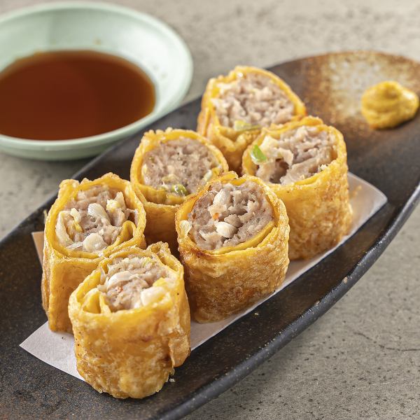 新食感！薄焼き卵で包んだジューシー黄金春巻き