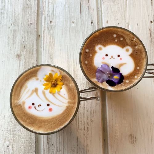 Flower latte