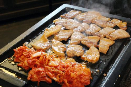 Sangen pork samgyeopsal set meal