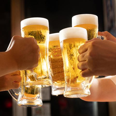 90 minutes all-you-can-drink from 1000 yen