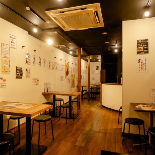 The spacious interior on the 1st and 2nd floors