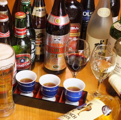 豊富なドリンクの数々と国産の材料から生まれる本格中華