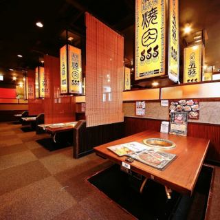 Equipped with spacious sunken kotatsu seating perfect for banquets! You can relax and enjoy all kinds of banquets.