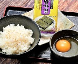 Korean seaweed rice with egg