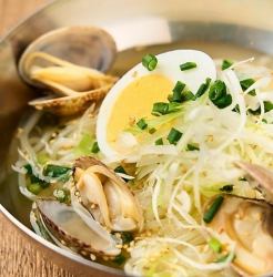 Clam salt cold noodles, half