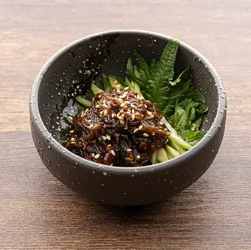 Okinawan mozuku kimchi