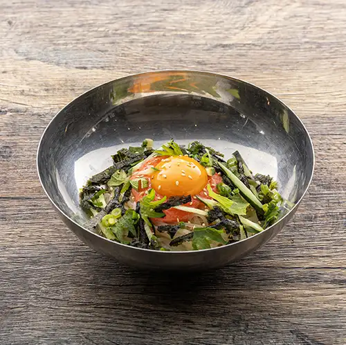 Kamatama-style Mentai Mazemen (mixed noodles with spicy cod roe)