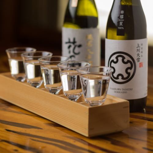 We offer "sake" from all over the country from Hokkaido.
