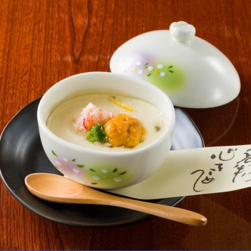 【名物】雲丹とカニのほんわか茶わん蒸し