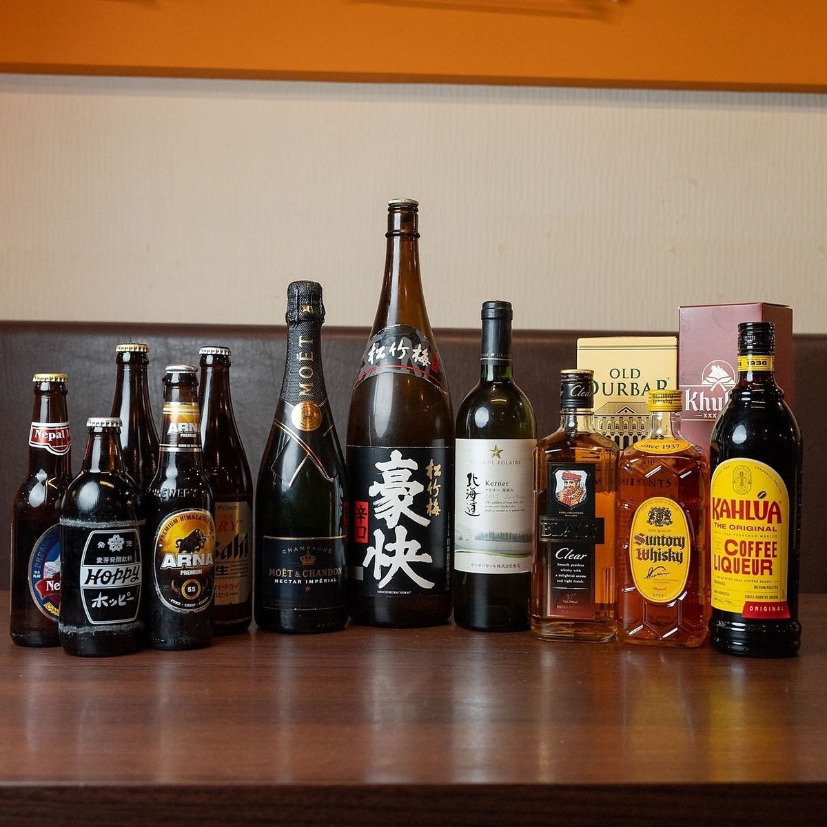ビール付2時間飲み放題3付きコースが3500円(税込)！！