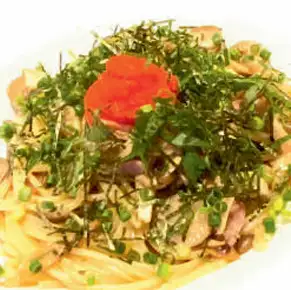 大葉たっぷり明太子の和風パスタ
