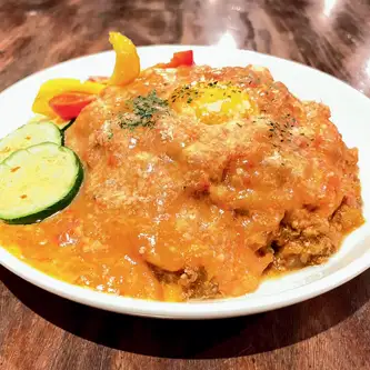 トマトチーズキーマカレー