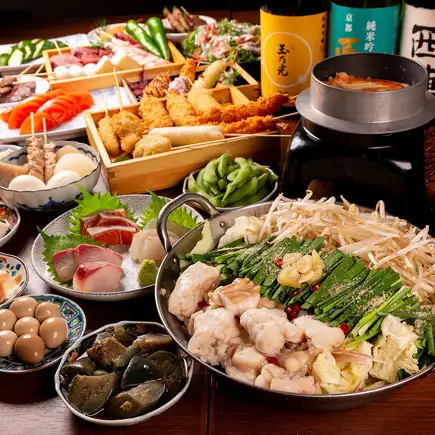 A luxurious♪ [Wagyu Beef Course] All-you-can-drink including draft beer + Motsunabe (offal hot pot) for 7,000 yen★