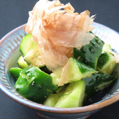 キュウリごま油タタキ