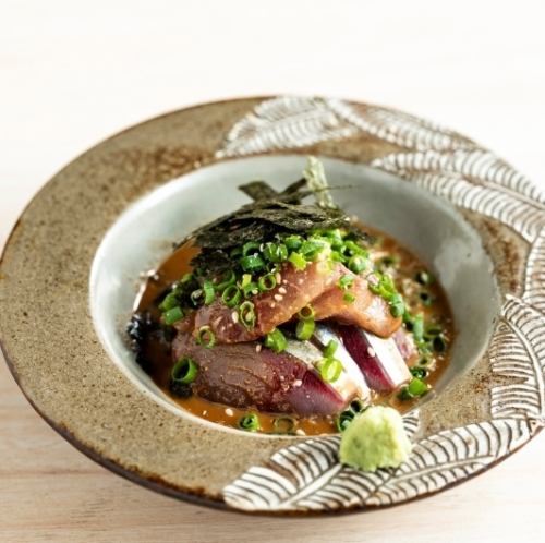 鮮魚の胡麻醤油和え