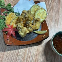 広島　かきと野菜の天ぷら
