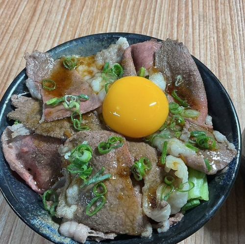 和牛のコウネ炙り丼 ～味噌汁付き～　並