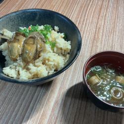 広島　カキ飯　～味噌汁付き～